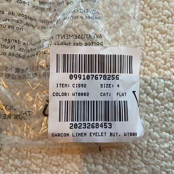 J.Crew Garçon Classic Shirt Eyelet 100% Linen Button-Up White Sz 4 Boho Western - Picture 11 of 12